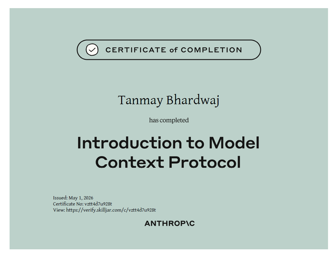 Anthropic certificate